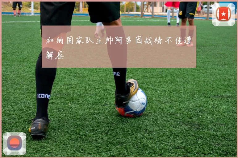 加纳国家队主帅阿多因战绩不佳遭解雇